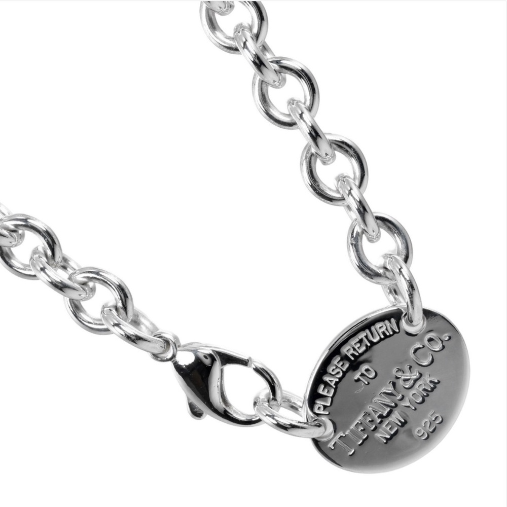 Tiffany & Co. Oval Tag Necklace